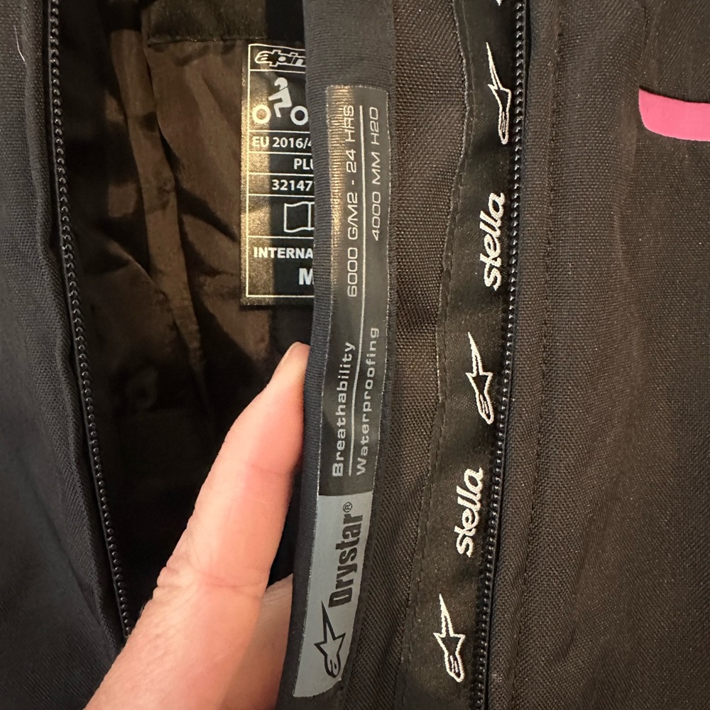 Alpinestars Women's Black and Pink Jacket - Picture 7 of 7